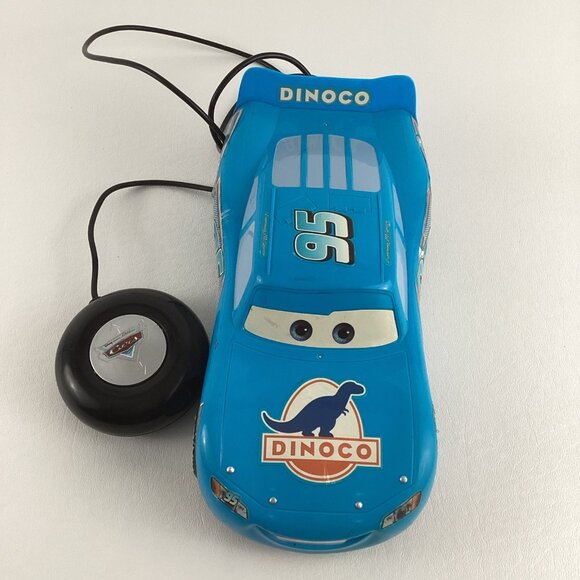 Disney Pixar Cars Tyco RC My First Remote Control Dinoco Lightning McQueen Toy - Picture 3 of 9